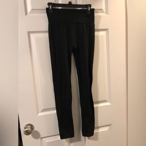 Black fleece leggings